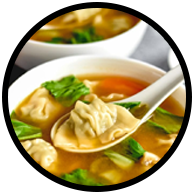 Burnt Garlic Wanton Soup