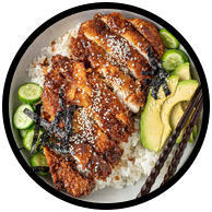 Katsu Bowl On Sizzler (Chicken)