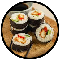 Crispy Fried Futomaki Roll (Veg)